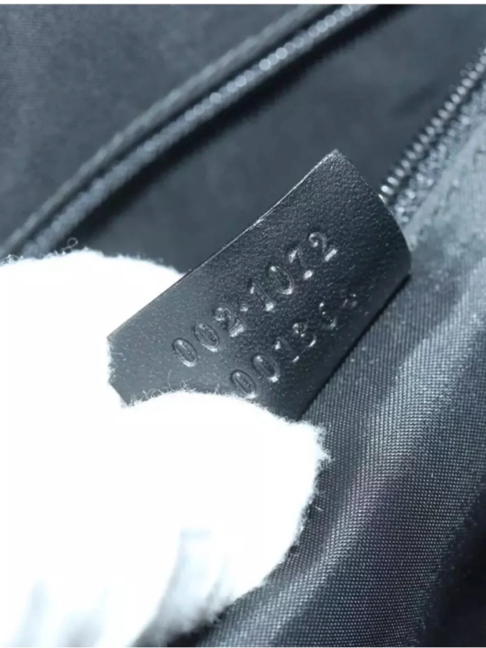 Gucci Jackie Line Black Nylon & Leather Tote Bag
Style 002-1072 (Made in Italy) - Picture 5 of 13